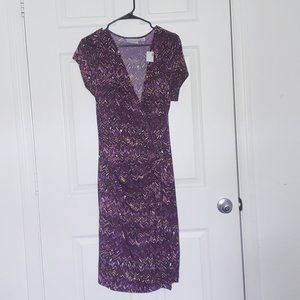 Avenue Plus Size Tribal Printed Wrap Dress 14/16W
